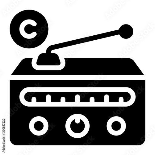 radio glyph icon