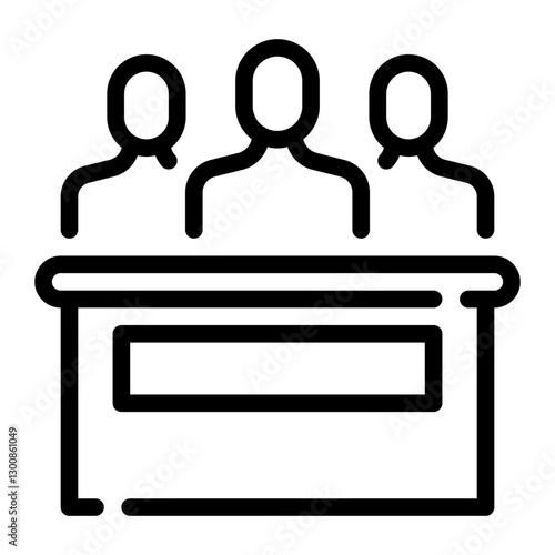 jury line icon