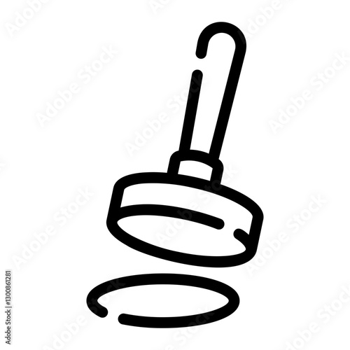 stamp line icon