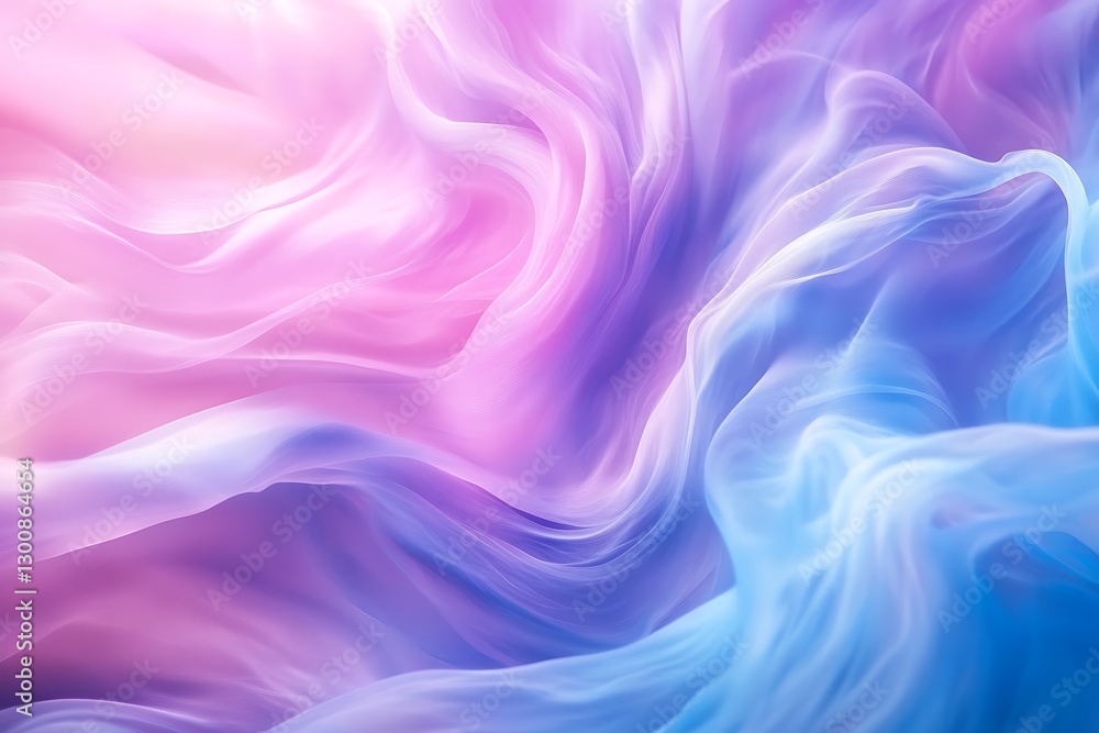 Fototapeta premium Abstract Pastel Swirls Lavender, Aqua, and Pink Fabric Texture