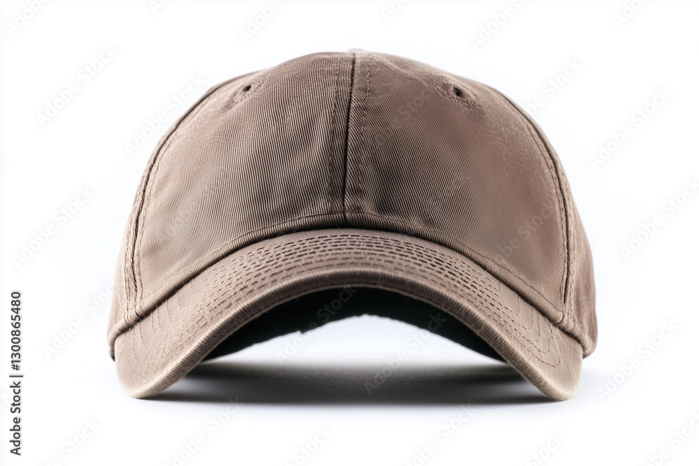 Fototapeta premium Selective focus baseball cap isolated on white background.
