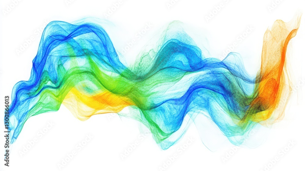Abstract artistic colorful smoke illustration, flowing vibrant energy concept Abstract artistic colorful smoke illustration, flowing vibrant energy concept