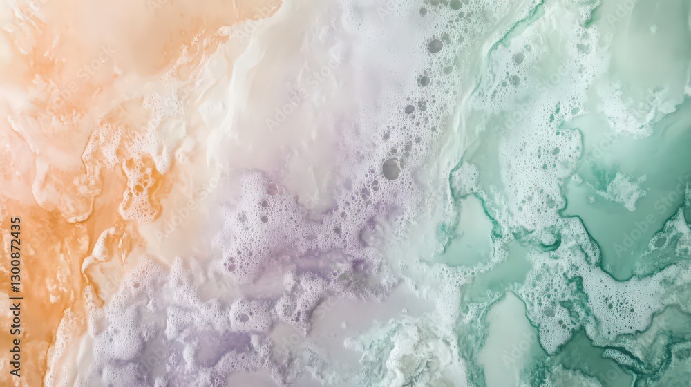 Watercolor dreamscape textures blending with ethereal bubbles and swirls Watercolor dreamscape textures blending with ethereal bubbles and swirls