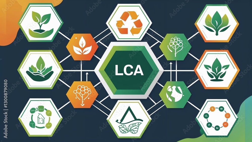 Man using virtual touch screen presses abbreviation: LCA. Life Cycle Assessment ( LCA ) concept. Man using virtual touch screen presses abbreviation: LCA. Life Cycle Assessment ( LCA ) concept.