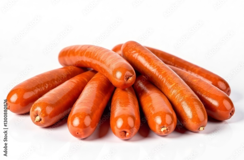 sausages, sausages. sausages on a white background. meat delicacies. semi-finished products sausages, sausages. sausages on a white background. meat delicacies. semi-finished products