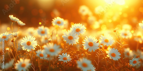 Flowers background, white s...