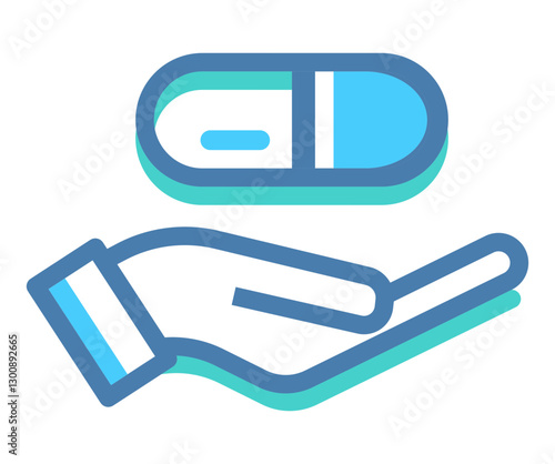 A stylized atomic structure icon with orbiting electrons and a quantum wave symbol.
