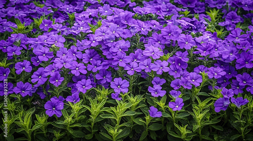 Vibrant Purple Flowers in Full Bloom: A Garden Close-Up AI Generated Vibrant Purple Flowers in Full Bloom: A Garden Close-Up AI Generated