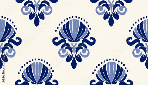 geometric ethnic vintage texture vector art design. textile fashion pattern line ikat seamless pattern and batik fabric texture asian background wallpaper geometry indian. Ethnic abstract ikat art .