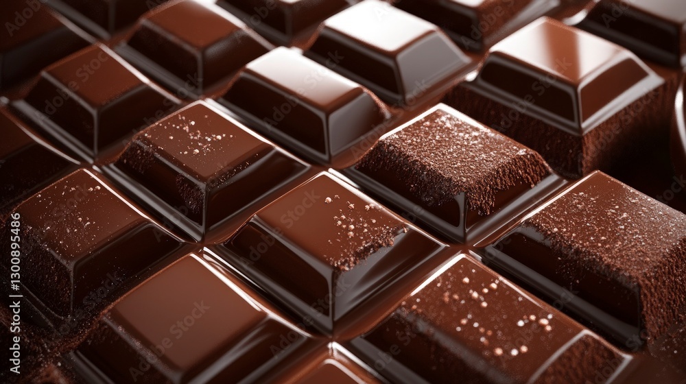 An ultra-realistic digital art of a chocolate background, showcasing the smooth and shiny texture with subtle shadows and highlights to give depth An ultra-realistic digital art of a chocolate background, showcasing the smooth and shiny texture with subtle shadows and highlights to give depth