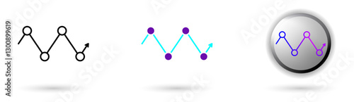 Modern icon of Quantum Speedup and technological innovation. Various styles such as outline, solid, and glossy effects, ideal for AI startups, science research, and quantum computing development.