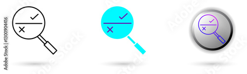icon of Quantum Error Correction and technological innovation. Various styles such as outline, solid, and glossy effects, ideal for AI startups, science research, and quantum computing development.