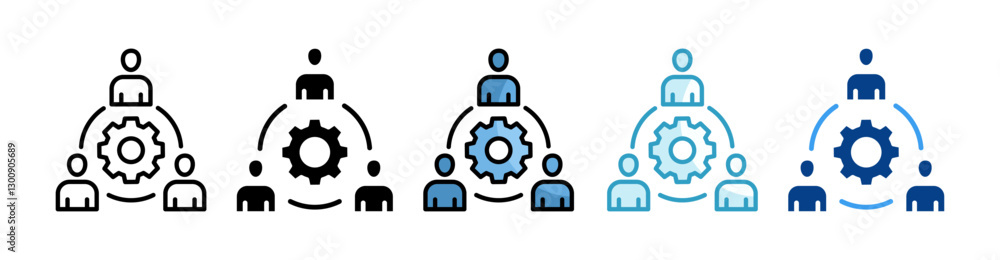 Teamwork Icon Set Multiple Style Collection Teamwork Icon Set Multiple Style Collection