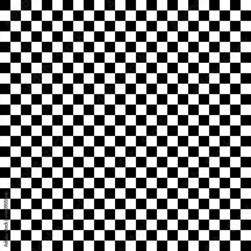 シンプルなドット絵のシームレスパターン　黒　50％　四角　チェック柄