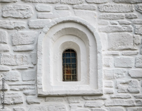 Wallpaper Mural small window in white stone wall of dormition cathedral vladimir Torontodigital.ca