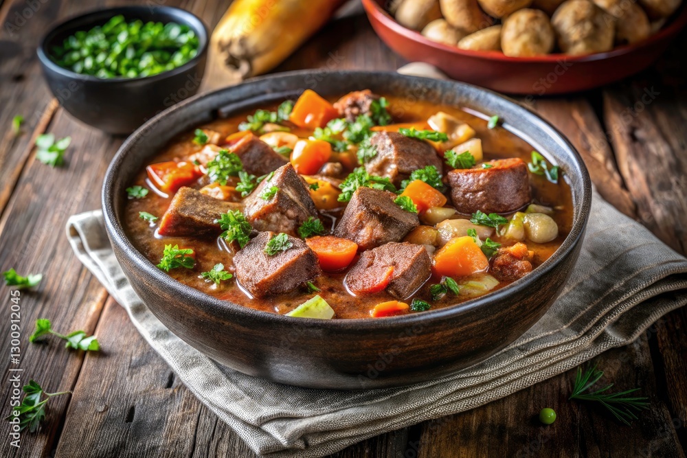 Irish Stew Jambalaya in Gray Bowl: Authentic Recipe, Documentary Food Photography Irish Stew Jambalaya in Gray Bowl: Authentic Recipe, Documentary Food Photography