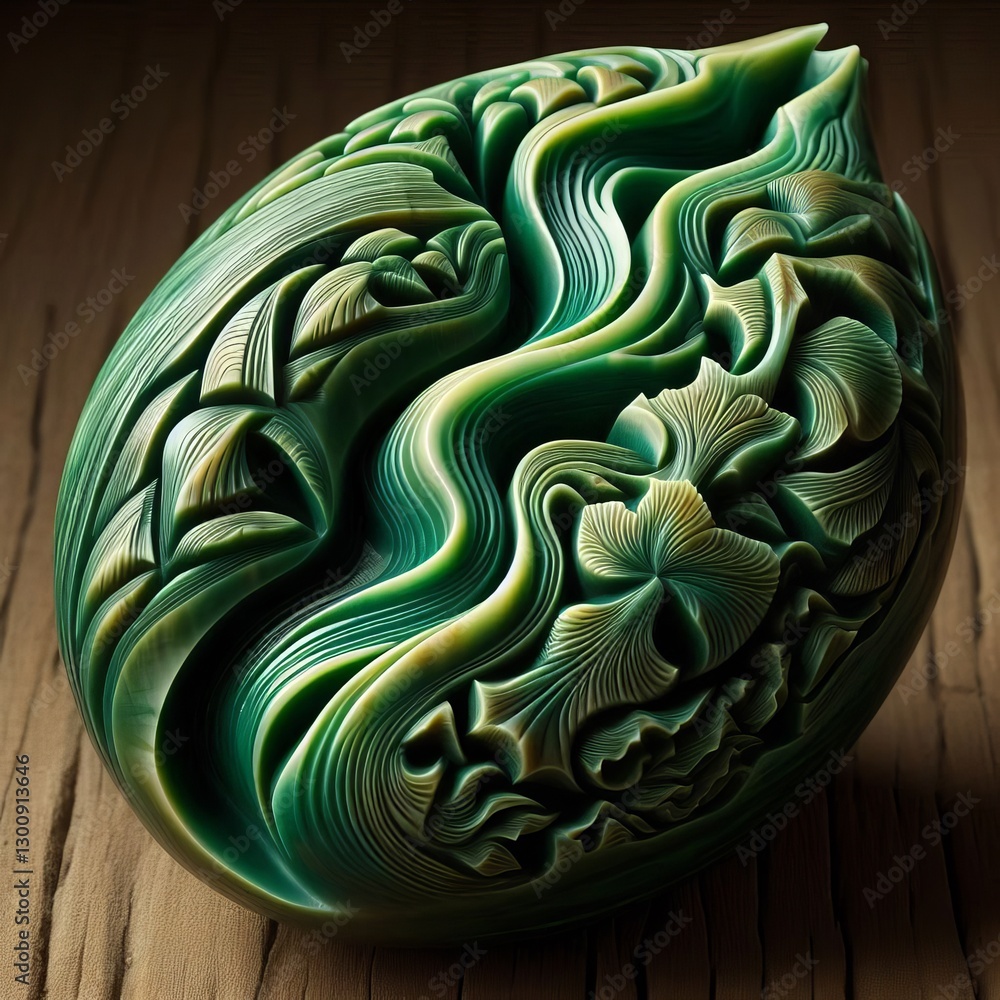 Rivulet Carved Shell – Fine flowing cracks meander across the Rivulet Carved Shell – Fine flowing cracks meander across the