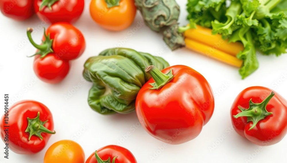 A vibrant, fresh vegetable, perfectly isolated on a pristine white background, photo, food A vibrant, fresh vegetable, perfectly isolated on a pristine white background, photo, food