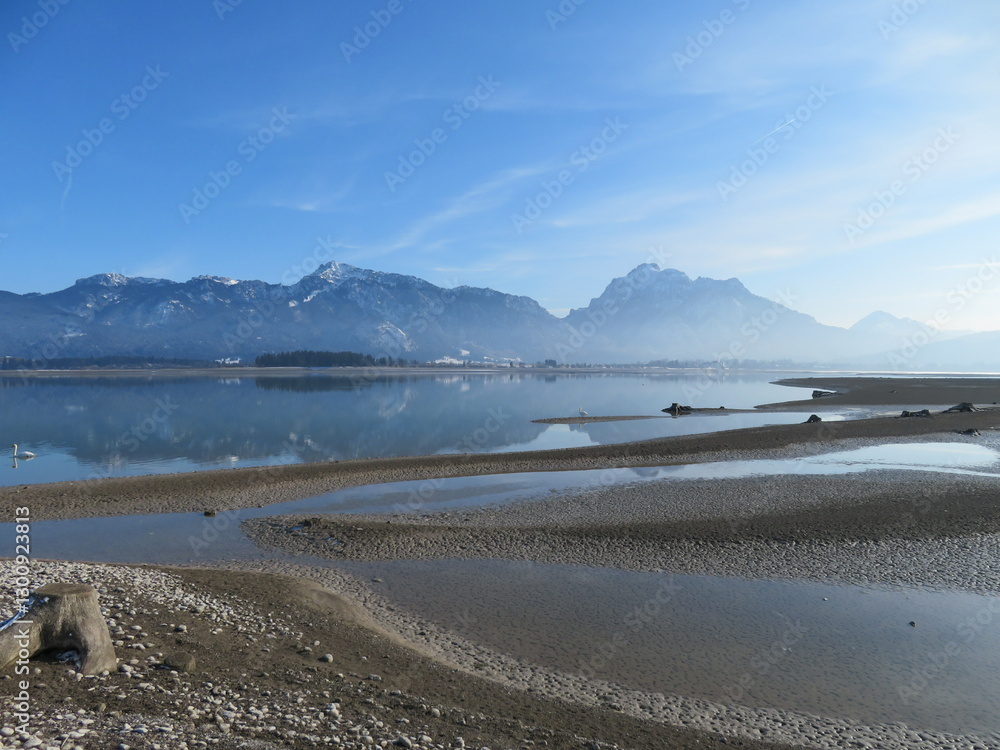 Forggensee Landschaft im Winter Forggensee Landschaft im Winter
