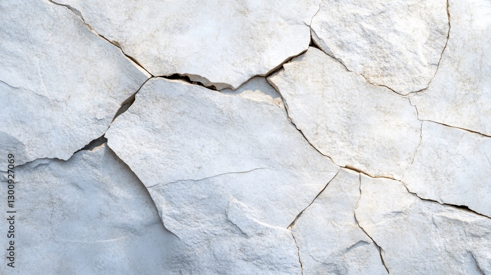 Obraz premium Cracked White Wall Texture
