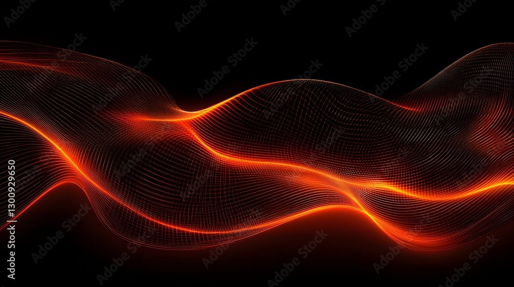 Fototapeta premium abstract orange wave background