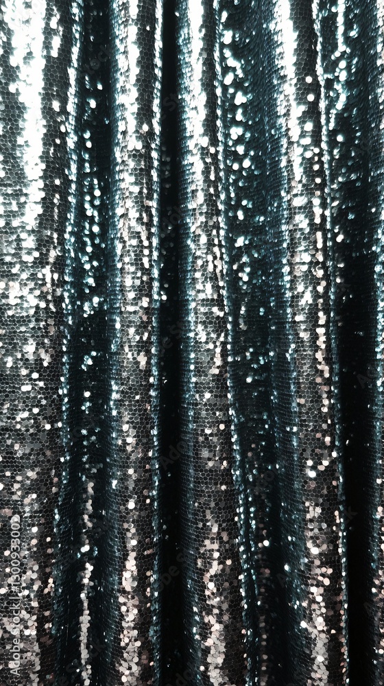 Shimmering Sequin Fabric: A close-up captures the intricate detail and reflective qualities of a sequined fabric, its surface shimmering with an array of colors, reflecting light Shimmering Sequin Fabric: A close-up captures the intricate detail and reflective qualities of a sequined fabric, its surface shimmering with an array of colors, reflecting light