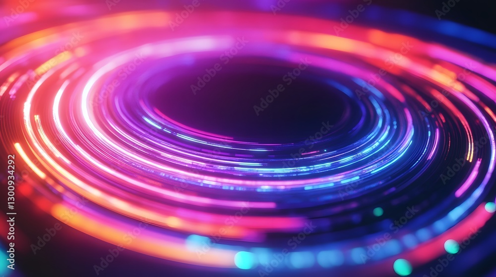 abstract neon lights swirling vortex abstract neon lights swirling vortex