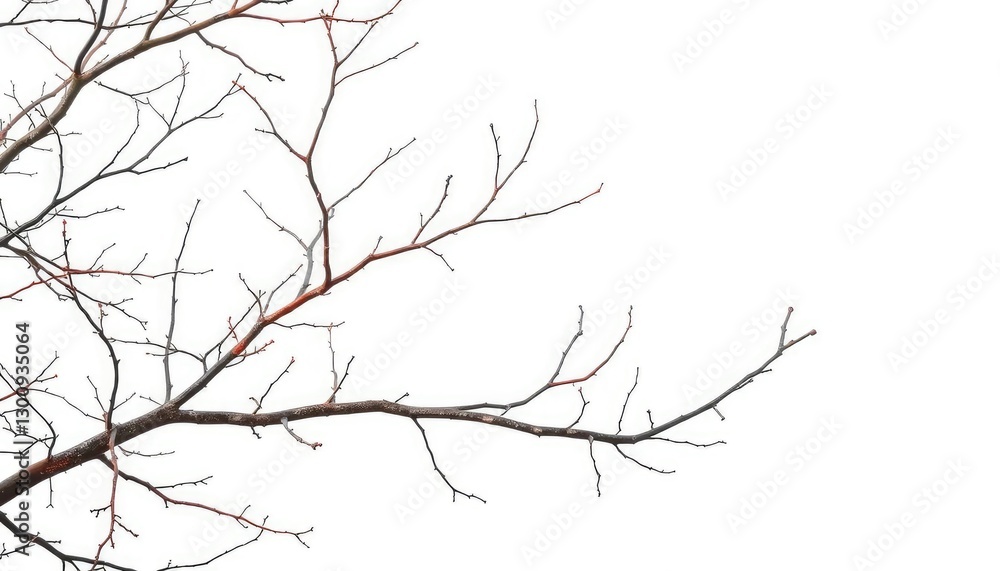 Bare branches, intricate network, isolated on pure white background, picture, stock photo Bare branches, intricate network, isolated on pure white background, picture, stock photo