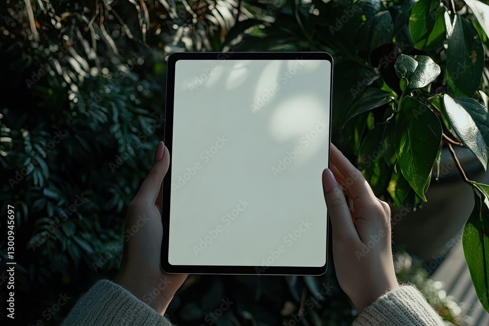 Premium Quality Image of Female Hands Holding Tablet Premium Quality Image of Female Hands Holding Tablet