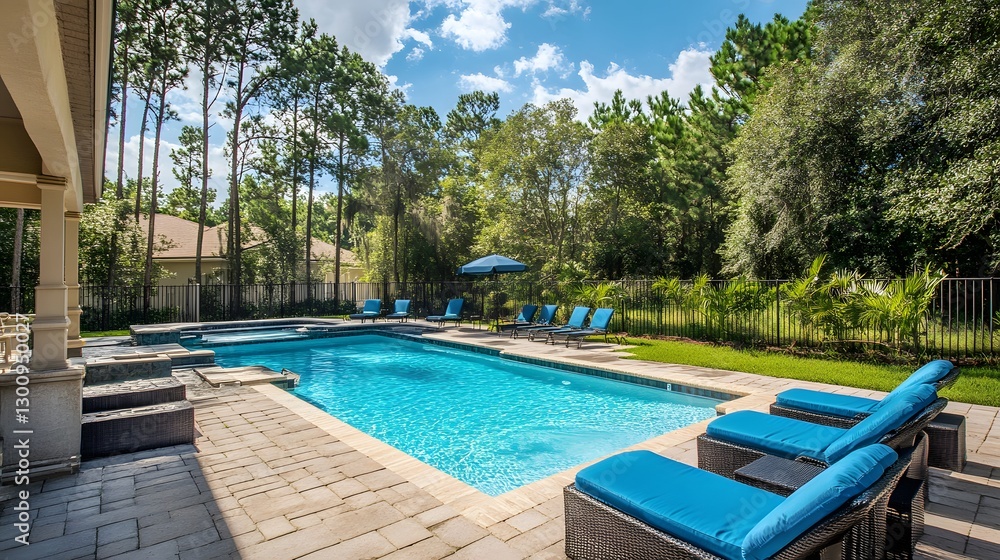 custom made wallpaper toronto digitalluxurious backyard pool and patio oasis