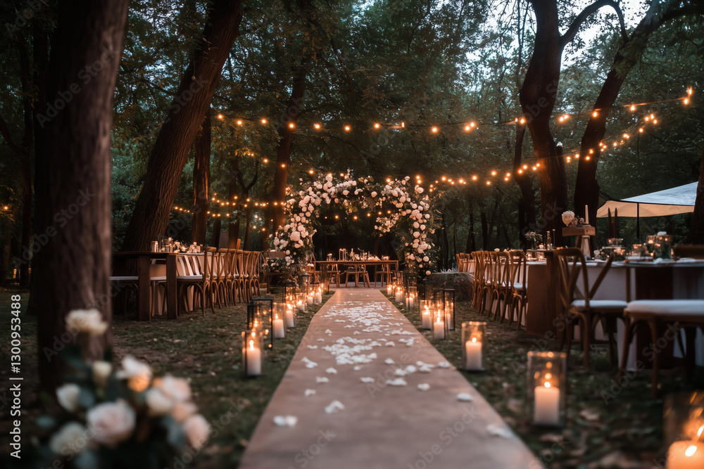 Obraz premium Outdoor Wedding Reception Setup