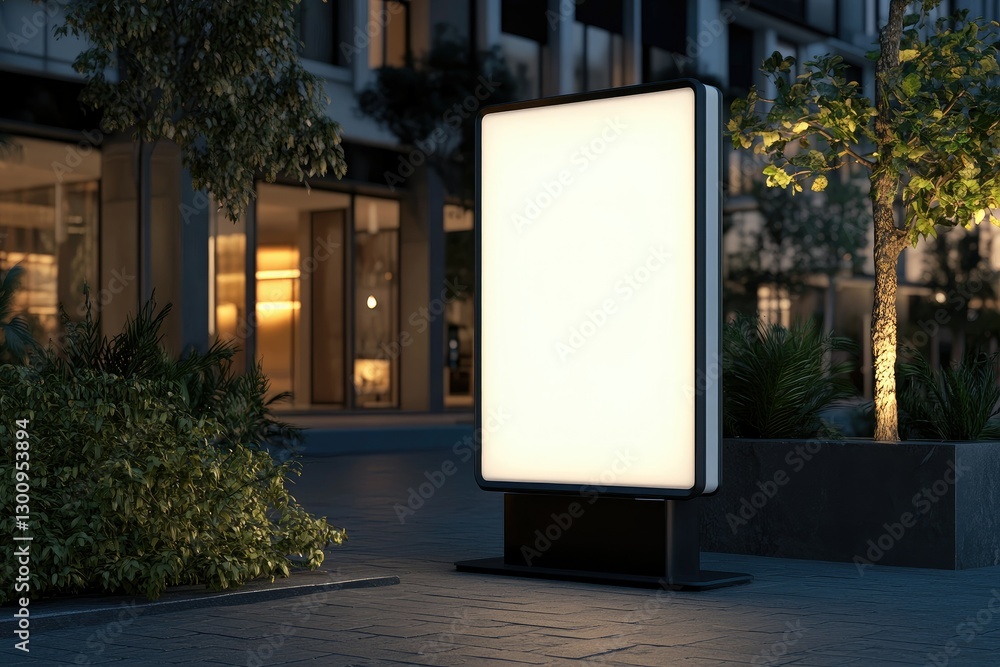 High Quality Image of Outdoor Kiosk Advertisement Mockup 3D Render High Quality Image of Outdoor Kiosk Advertisement Mockup 3D Render