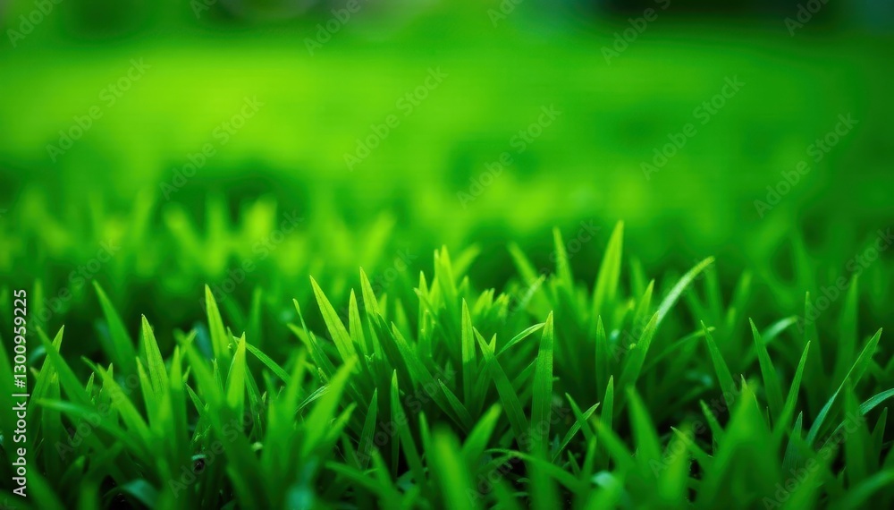 Fototapeta premium Lush green grass texture, vibrant emerald tones , texture, natural, background