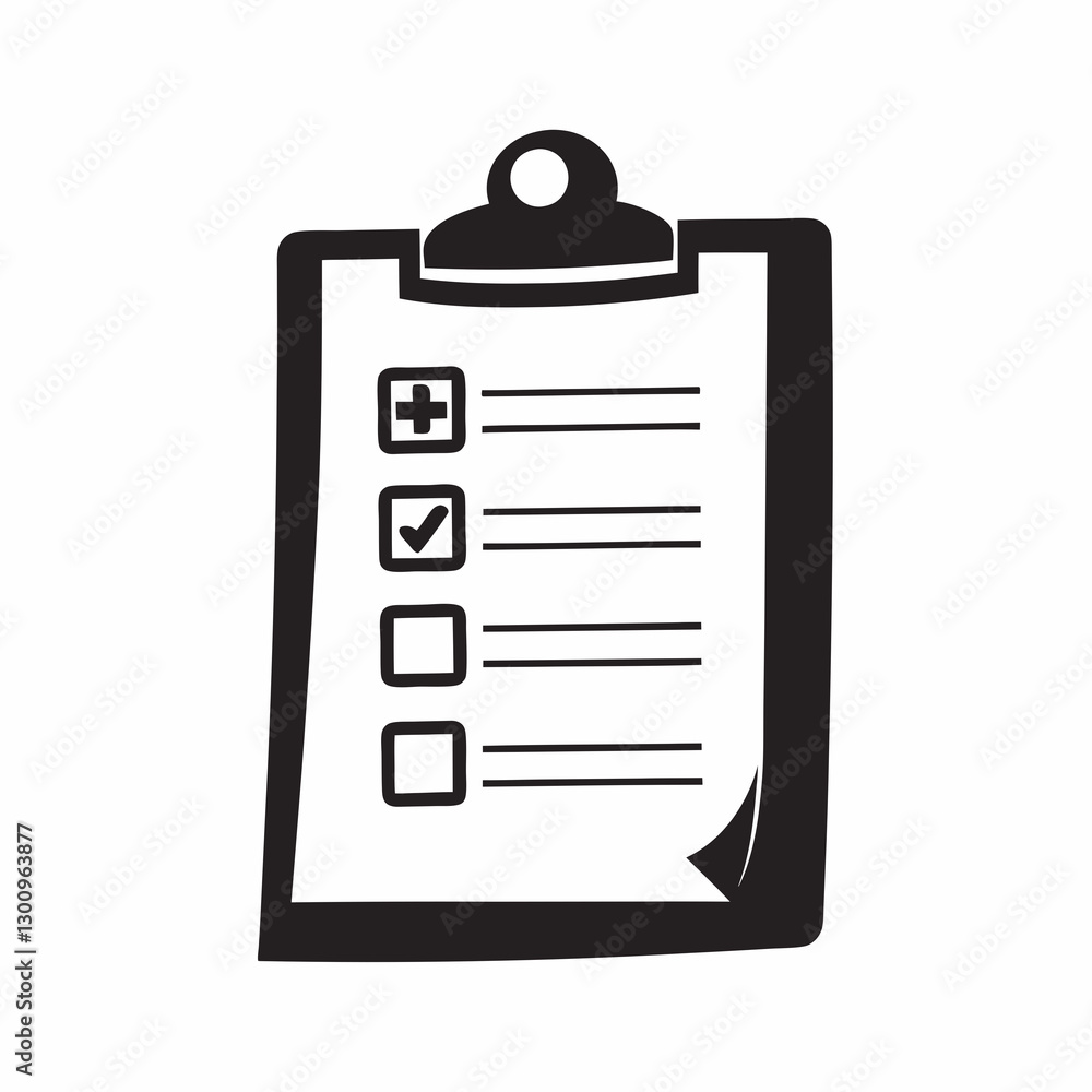 Clipboard with checklist and checkmark Clipboard with checklist and checkmark