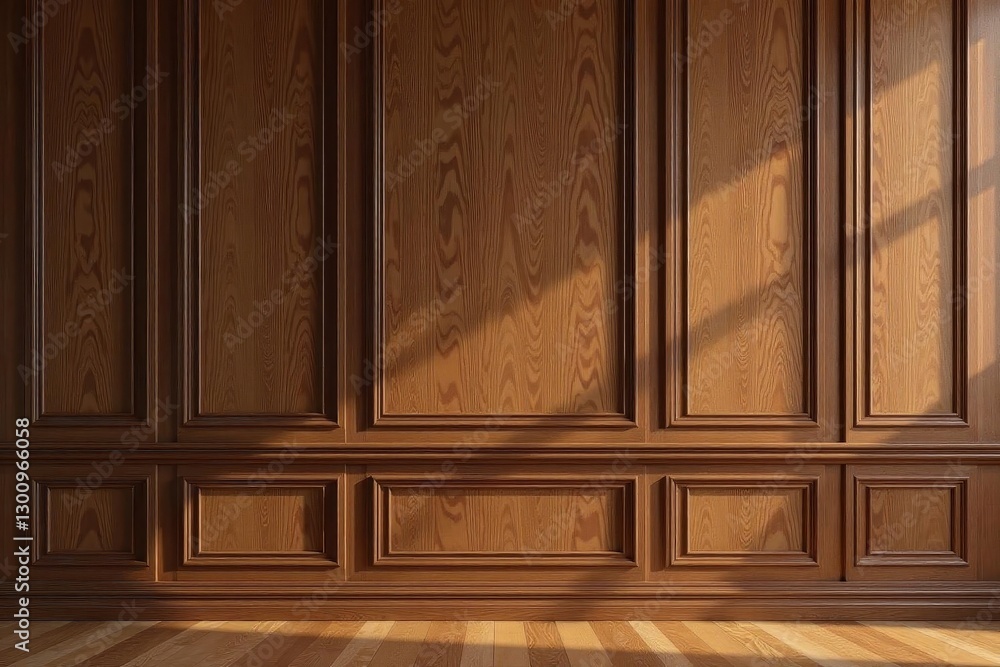 Vertical, rich brown wood paneling with subtle grain, interior, vertical lines Vertical, rich brown wood paneling with subtle grain, interior, vertical lines