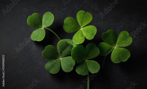 green clover leaves