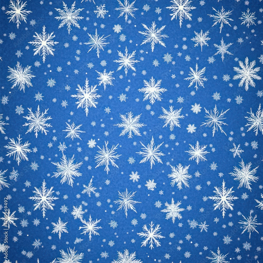 Winter Wonderland: Abstract Snowflake Seamless Pattern Winter Wonderland: Abstract Snowflake Seamless Pattern