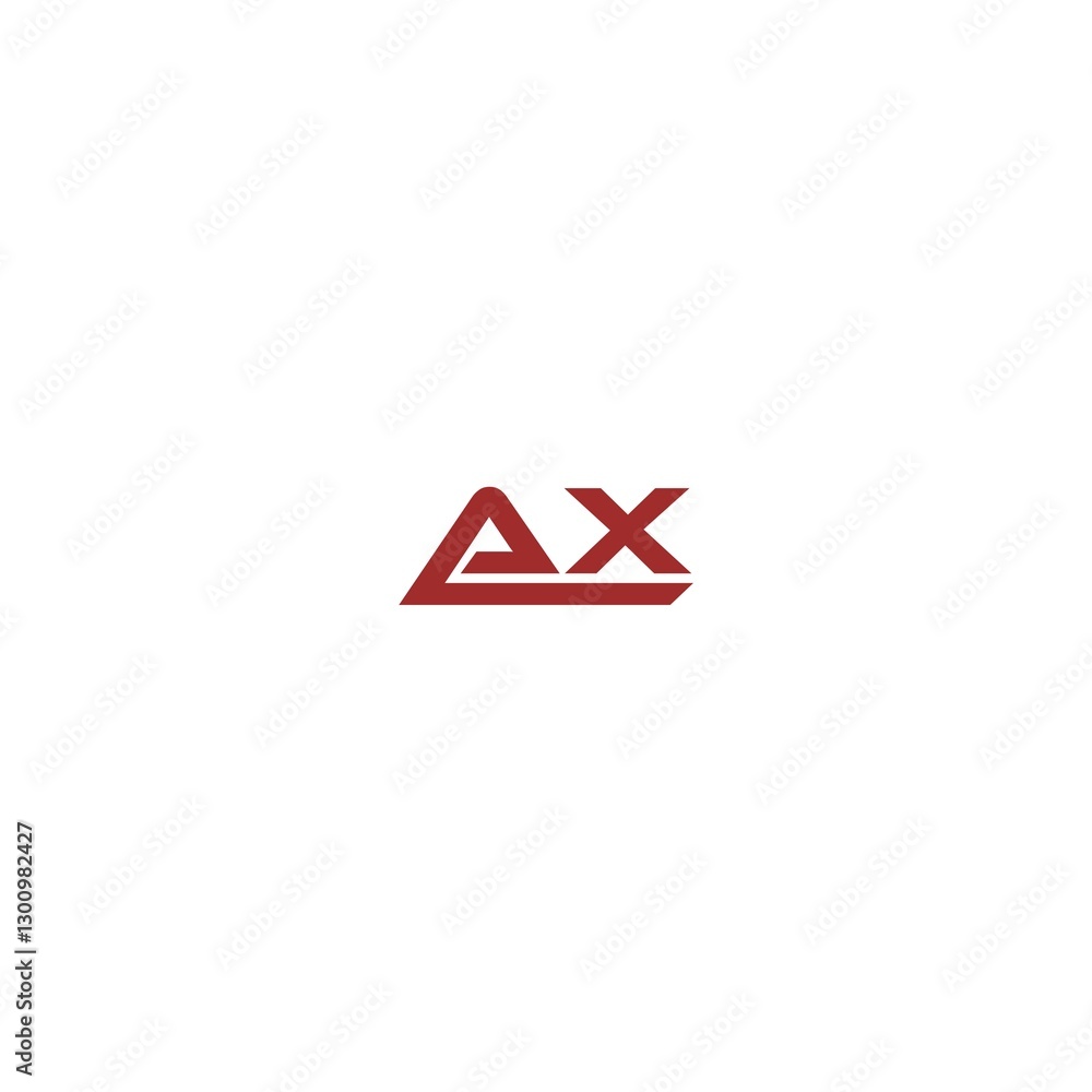 AX letter logo isolated on white background AX letter logo isolated on white background