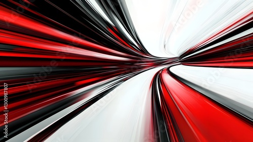 Wallpaper Mural Blurred Speed Lines in Striking Red White and Black Color Palette Torontodigital.ca