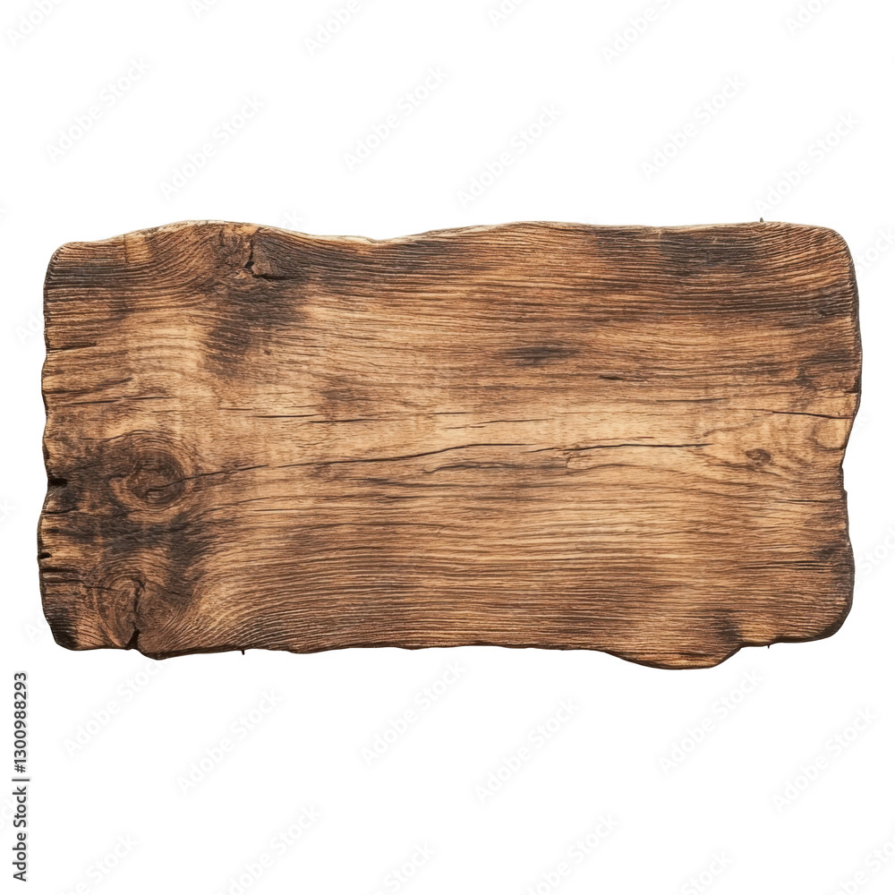 Rustic Wooden Plank Sign On transparent background Rustic Wooden Plank Sign On transparent background