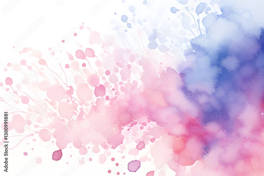 Abstract pink, purple watercolor splash background Abstract pink, purple watercolor splash background