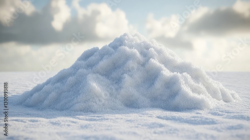 Snowy Mountain Pile Winter Landscape photo