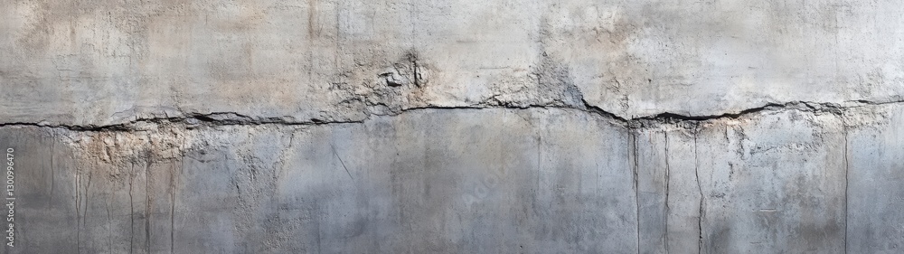 Obraz premium Cracked Weathered Surface with Gray and Beige Tones