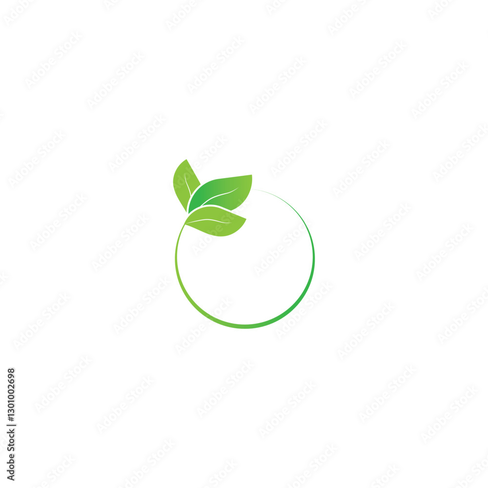 leaf's logo icon vector illustration template design leaf's logo icon vector illustration template design
