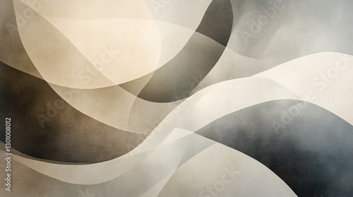 Abstract flowing shapes