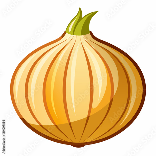 onion isolated on white