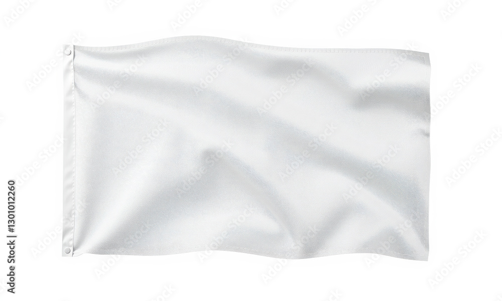 blank white flag waving gently, symbolizing peace or surrender, perfect for mockups and designs blank white flag waving gently, symbolizing peace or surrender, perfect for mockups and designs