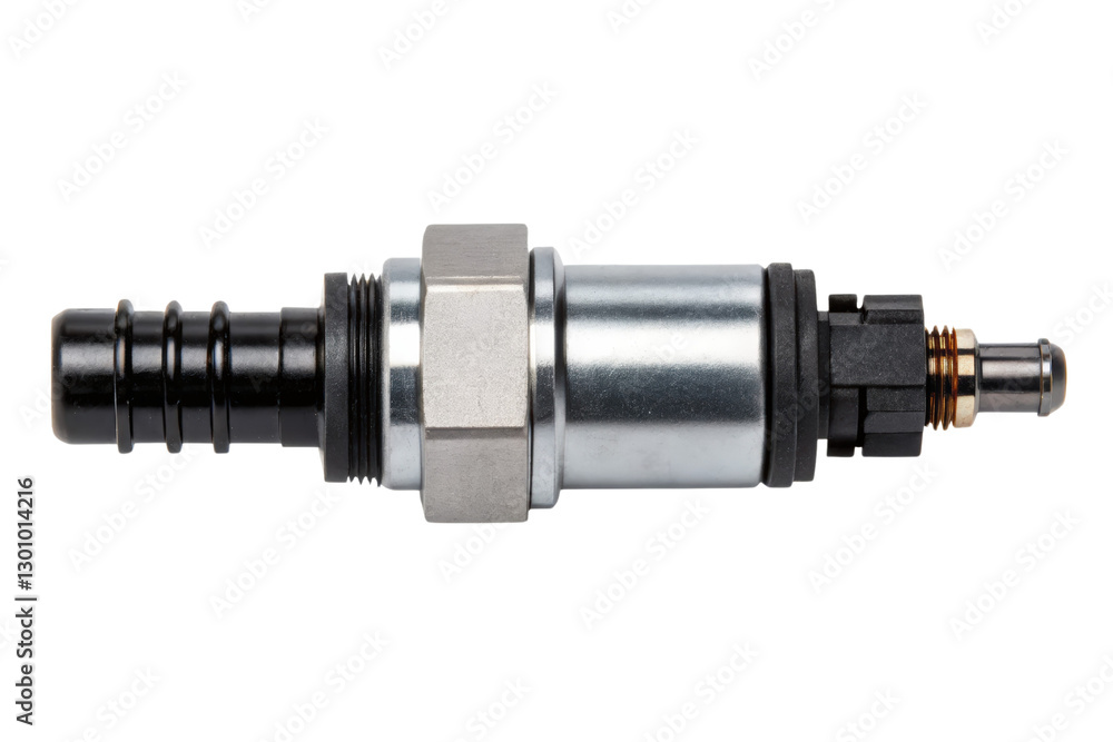 Fuel Injector Close-Up for Automotive Engine Systems isolated with transparent background Fuel Injector Close-Up for Automotive Engine Systems isolated with transparent background