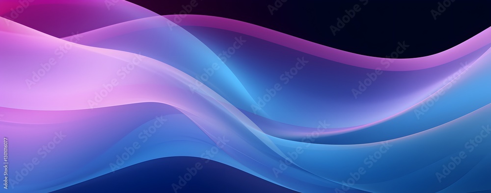 Fototapeta premium Abstract purple background with waves. light wavy colored background purple and blue color