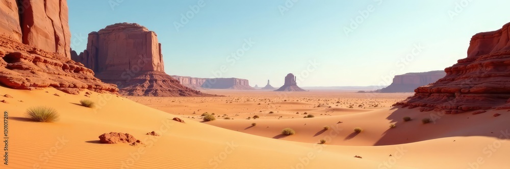 Desert sand dunes with unique rock formations, textures, rocks, desert Desert sand dunes with unique rock formations, textures, rocks, desert